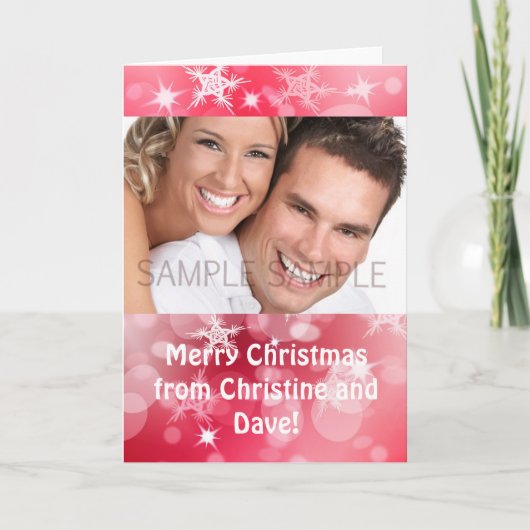 Carte de Noël personnalisée (Devant)