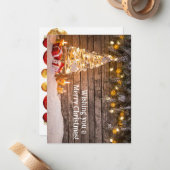 Carte de Noël personnalisée (Devant/Arrière en situation)