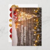 Carte de Noël personnalisée (Devant / Derrière)