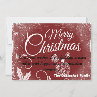 Carte de Noël personnalisée.