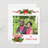 Carte de Noël personnalisée (Devant / Derrière)