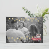 Carte de Noël personnalisée (Debout devant)
