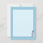 Carte de Noël personnalisée 3D Snowman (Dos)