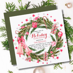 Carte de Noël personnalisée à l'aquarelle avec un