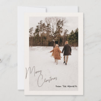 Carte de Noël personnalisée Amis / Fêtes de famill