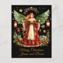 Carte de Noël personnalisée Ange de Noël