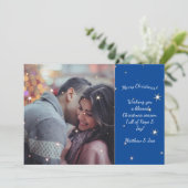 Carte de Noël personnalisée aux couples (Debout devant)