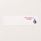 Carte de Noël personnalisée - avant et arrière mus (Inside Unfolded)