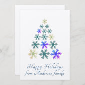 Carte de Noël personnalisée avec arbre de Noël en (Devant / Derrière)