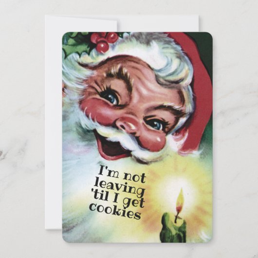 Carte de Noël personnalisée avec biscuits de Noël (Devant)