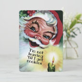 Carte de Noël personnalisée avec biscuits de Noël (Debout devant)