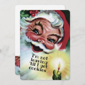 Carte de Noël personnalisée avec biscuits de Noël (Devant / Derrière)