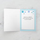 Carte de Noël personnalisée avec nom et flocon de  (Intérieur)