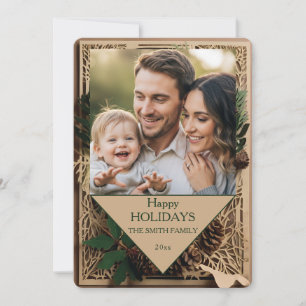Carte de Noël personnalisée avec photo de famille