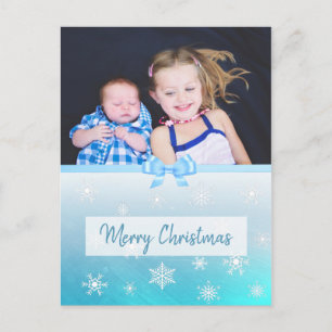 Carte de Noël personnalisée avec photo de famille