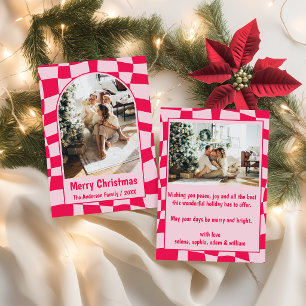 Carte de Noël personnalisée avec photo de famille