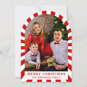 Carte de Noël personnalisée avec photo de famille