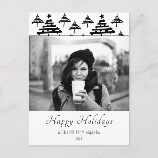 Carte de Noël personnalisée avec photo de vacances (Devant)