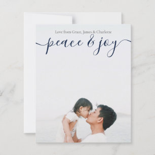 Carte de Noël personnalisée avec photo et texte à 