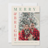 carte de Noël personnalisée avec photo et texte si (Devant)