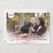 Carte de Noël personnalisée avec photo et thème (Devant)