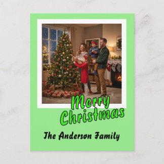 Carte de Noël personnalisée avec photo Joyeux Noël