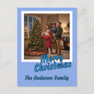 Carte de Noël personnalisée avec photo Joyeux Noël