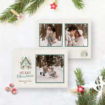 Carte de Noël personnalisée avec photos