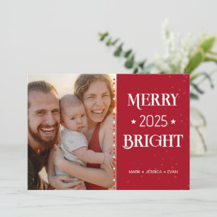 Carte de Noël personnalisée avec photos et couleur