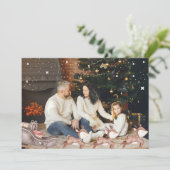 Carte de Noël personnalisée avec Rendeers (Debout devant)