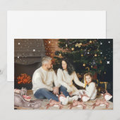 Carte de Noël personnalisée avec Rendeers (Devant / Derrière)