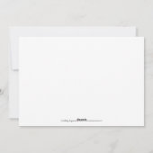 Carte de Noël personnalisée avec ruban flocon de n (Dos)