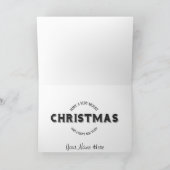 Carte de Noël personnalisée Bonhomme de Neige (Intérieur)