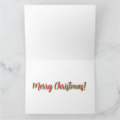 Carte de Noël personnalisée CADEAU SPÉCIAL VENDU (Intérieur)