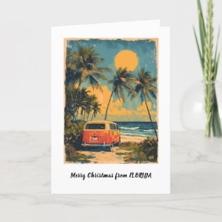 Carte de Noël personnalisée de Floride