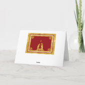 Carte de Noël personnalisée de nativité de rouge (Dos)