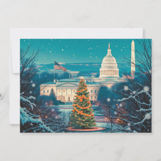 Carte de Noël personnalisée de Washington DC