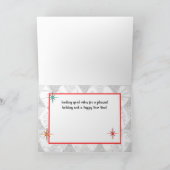 Carte de Noël personnalisée du milieu du siècle (Intérieur)