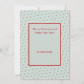 Carte de Noël personnalisée du Père Noël Reindeer (Dos)