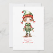 Carte de Noël personnalisée Elfes Elfes (Devant)