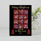 Carte de Noël personnalisée Foil (Debout devant)