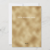 Carte de Noël personnalisée Gold Photo (Dos)