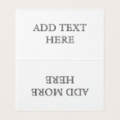 Carte de Noël personnalisée horizontale (Inside Unfolded)