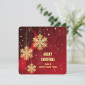 Carte de Noël personnalisée "Joyeux Noël" (Debout devant)