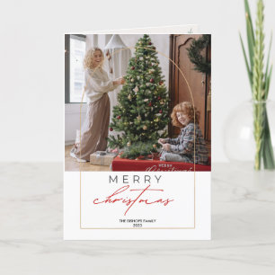 Carte de Noël personnalisée Joyeux Noël avec 1 pho