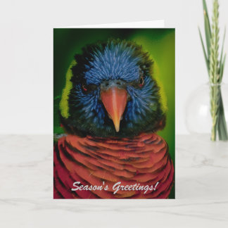 Carte de Noël personnalisée - Lorikeet