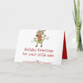 Carte de Noël personnalisée Naughty Nice List pour (Dos)