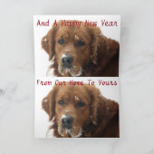 Carte de Noël personnalisée pour animal de compagn (Intérieur)