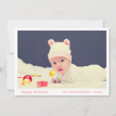 Carte de Noël personnalisée pour bébé (Devant)