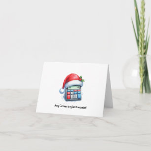 Carte de Noël personnalisée pour comptable